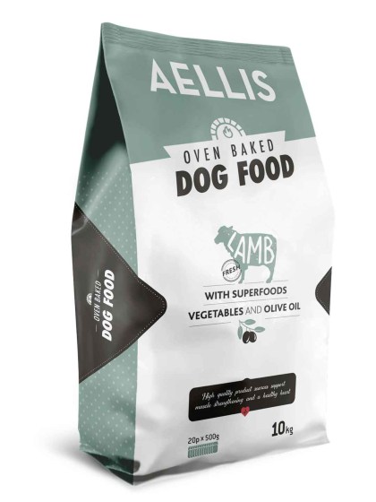 Aellis Oven Baked Mix 10kg Ξηρά Τροφή για Ενήλικους Σκύλους με Αρνί PET WITH LOVE